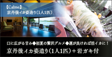 京丹後イカ姿造りプラン1人1匹